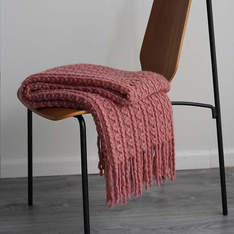 100 Acrylic Knit Throw Blanket