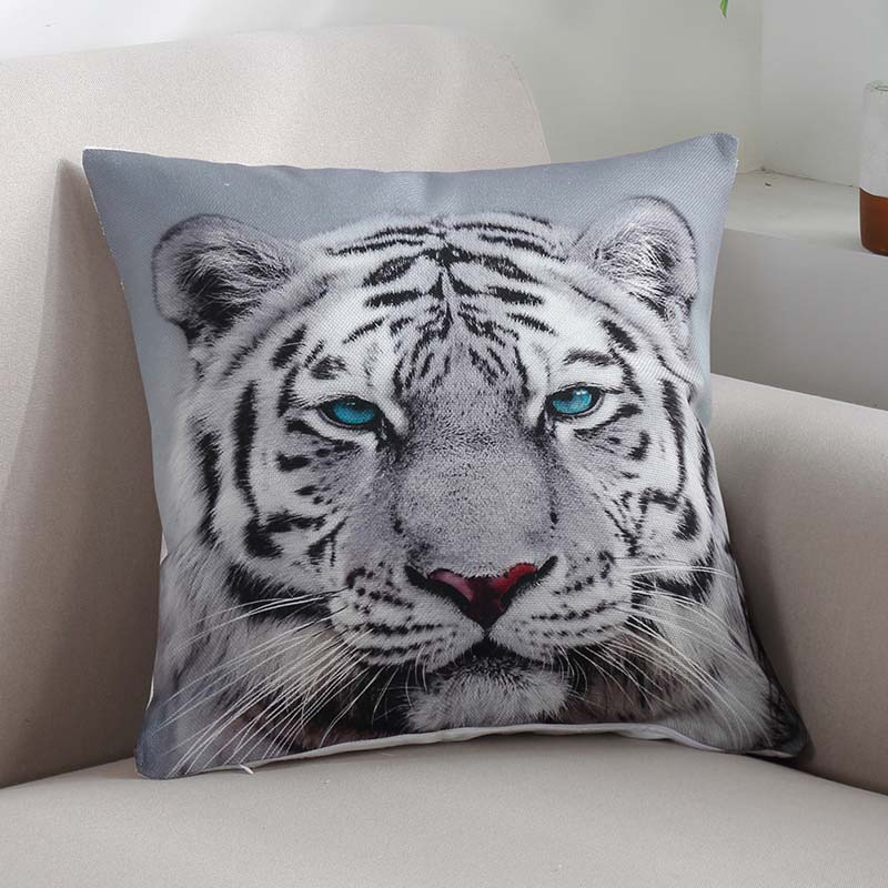Tiger Print Throw Pillow