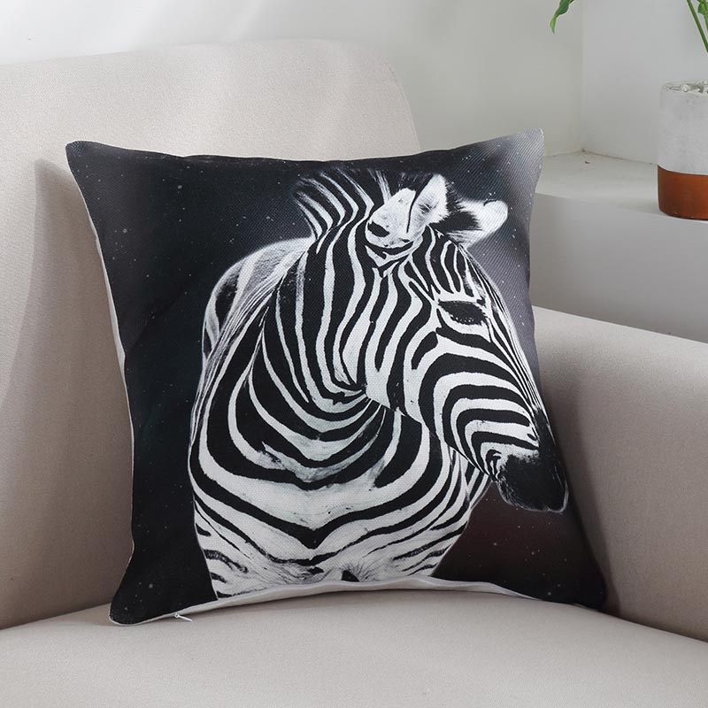 Zebra Print Throw Pillow